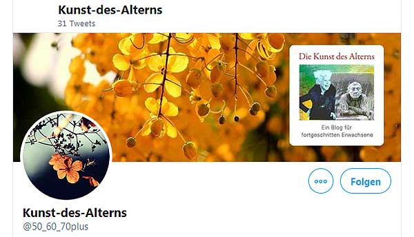 Twitter-Profil Kunst des Alterns